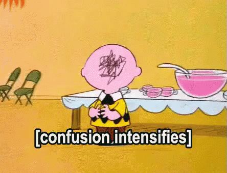 a cartoon of an animated  sitting in front of a table