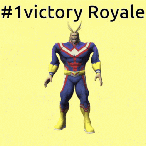 a poster with the name victory royale on it