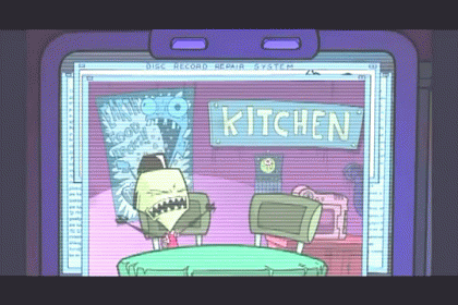 the game is shown and showing a cat in the kitchen
