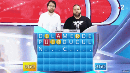 two men standing next to each other in front of a sign that says delamerd puerdulic