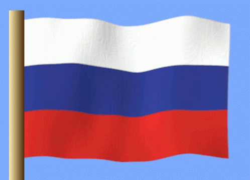a close up view of the russian flag