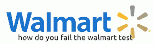 walmart logo on the front and back of it