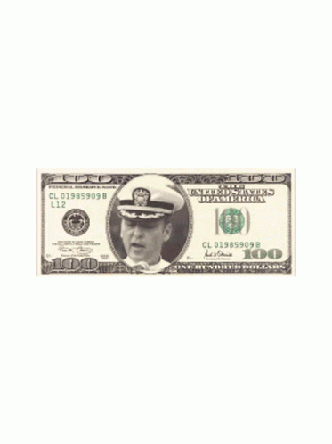 the image shows a $ 2 bill with an image of a navy officer on it