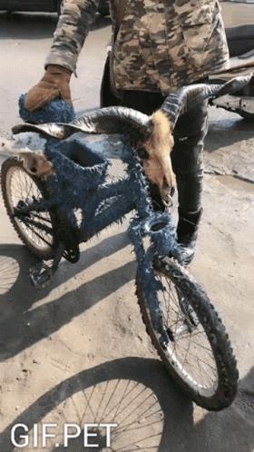 a man in a camo jacket on a dirt bike