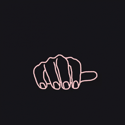 a light drawing of a black and white hand on black background