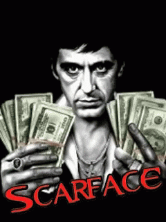 scarface - with hand and cash on front