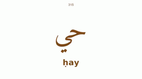 the phrase hay is in arabic and english