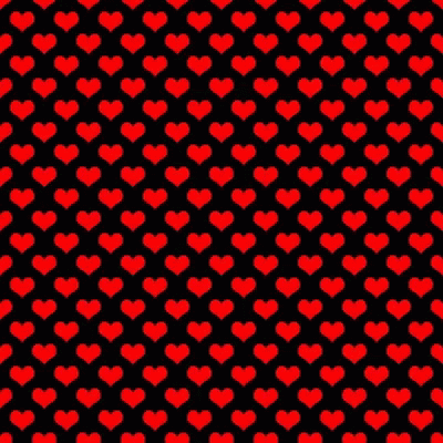 a blue heart pattern is on a black background