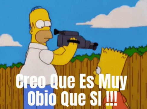 a person holding a gun with the caption of ` guess me, obio que si '