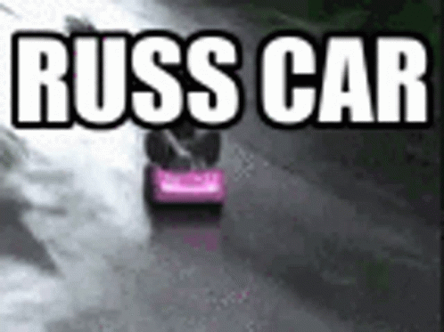a purple car with the text cross car above it