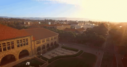 an aerial view of the university cam from a bird's eye view