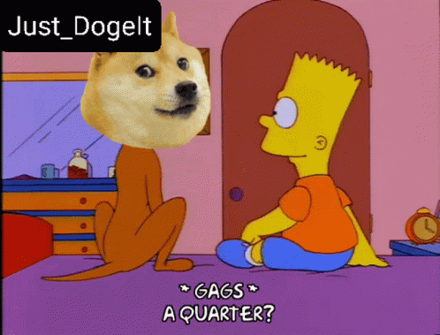 the simpsons cat and dog are discussing each other in a cartoon