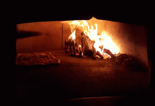 the blue lights in a fireplace create a fire scene
