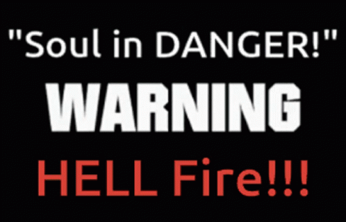 the words warning in blue are shown above an image of a fire extinguisher