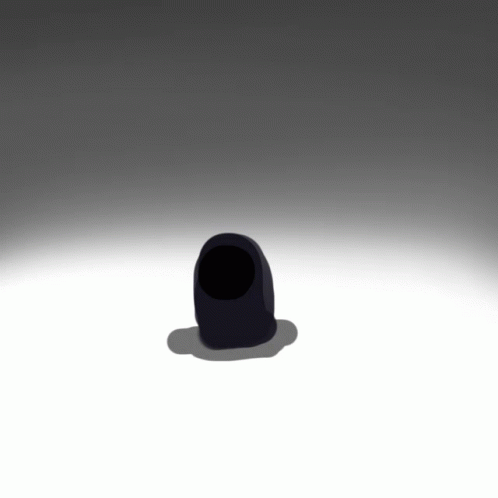 an image of a black dog bowl with some light on it