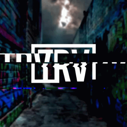 the word vrvi over the picture of an urban area