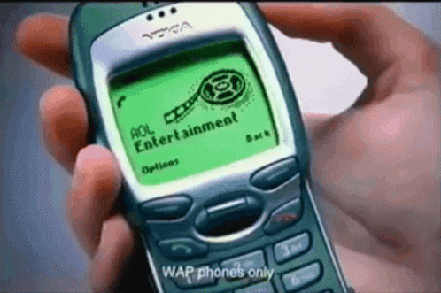 a cell phone showing a person holding it