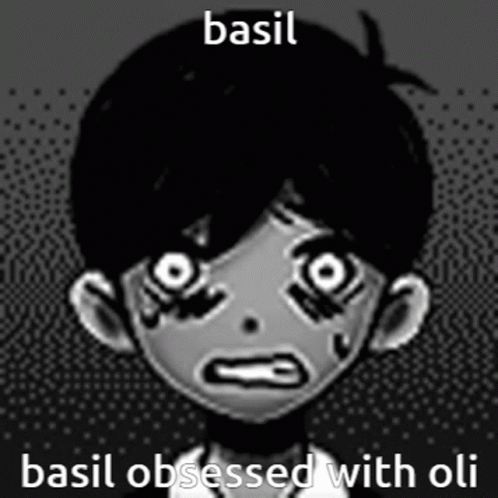 a black and white po with the words basil