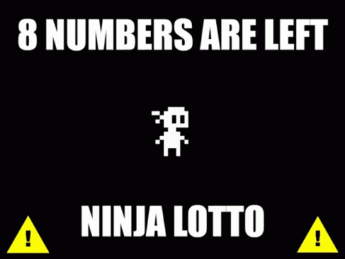 the 8 numbers are left for ninjaloto