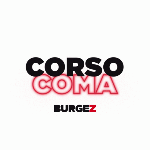 the words corzo coma and a burgerz logo
