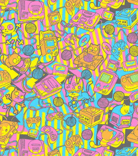 an image of some colorful things with lots of color