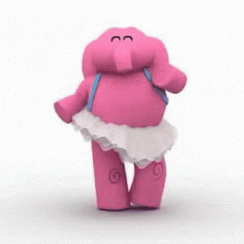 an elephant with a backpack wearing a skirt
