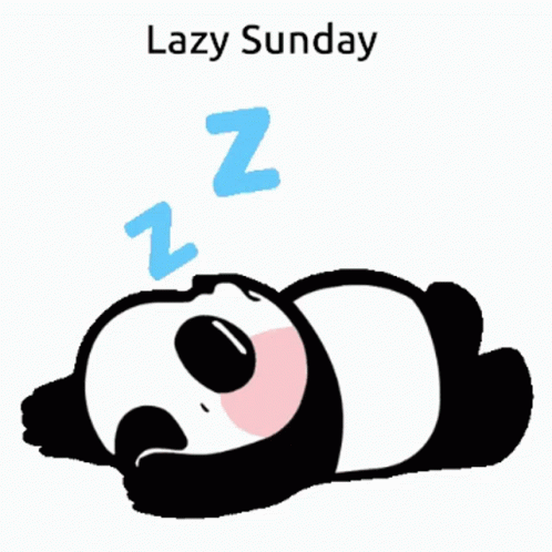cartoon picture of a sleeping panda