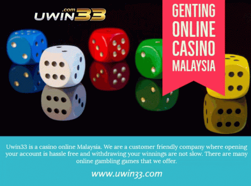 a number of dice with a banner that reads buying online gambling malaysia