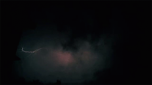 lightning hitting a dark sky on a rainy night