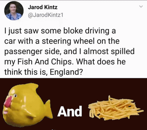 a fish and a stack of crinkle in the middle of a text reading