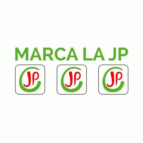 a green and blue logo for marca lajap