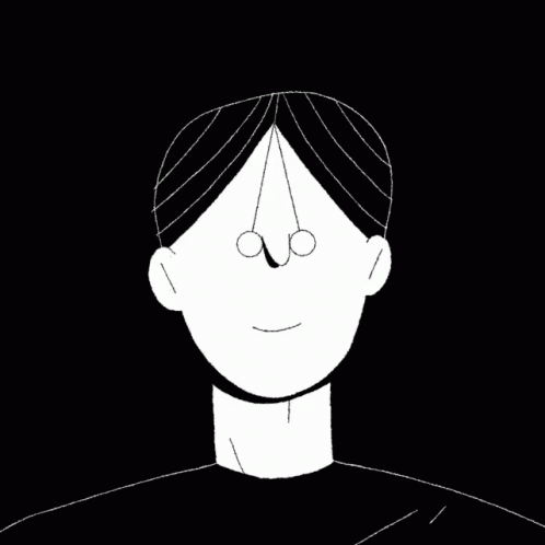 an illustration of a woman's face showing a nose