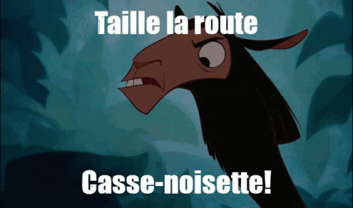 a poster of a black bird with the words tuile la route cassse - noisette on it