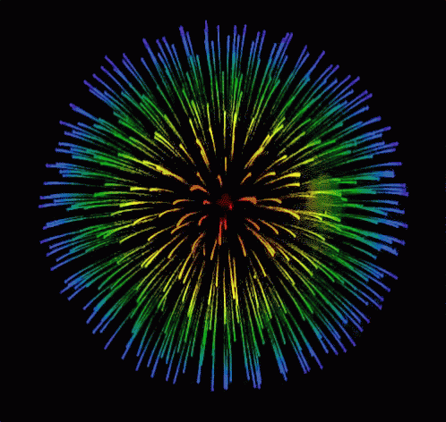 this is a pograph of a fireworkswork made from the dark background