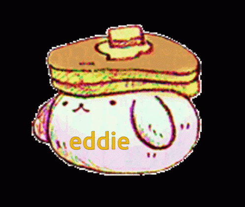 an emotication of a snowman with the word eddie written across it
