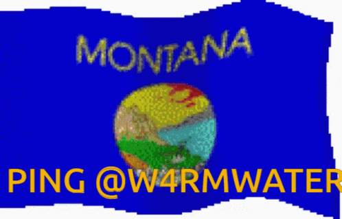 the montana map with the words ping ownwar