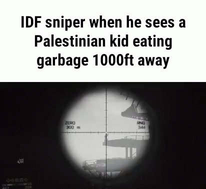 an ad for the palestinian  eating garbage is shown in this picture