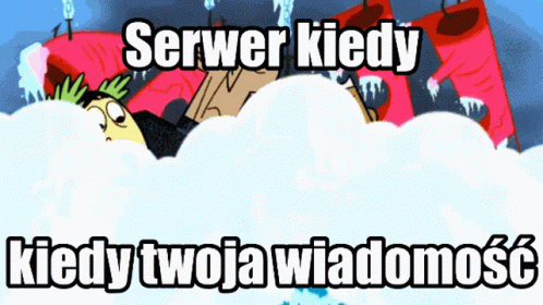 there is a cartoon picture with the words sever kiedy on it