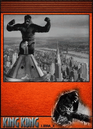 a card of an advertit for king kong
