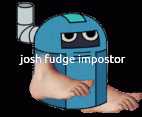 a drawing of a toilet with text over it that reads joseph fudge impost