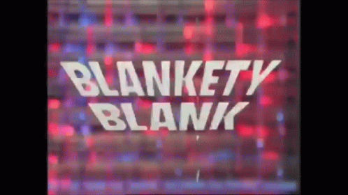 an old video game that features a sign that says blankety blank