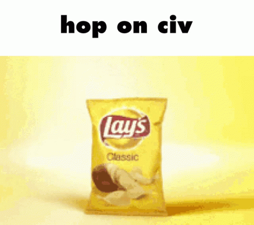 a bag of chips on blue with the text lays classic