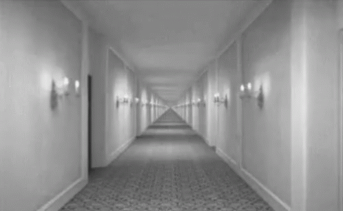 this is an image of the hallway inside a building