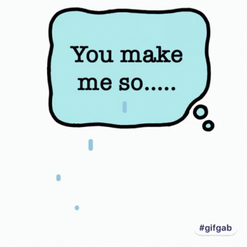 an advert for gif b in an advertit that reads, you make me so