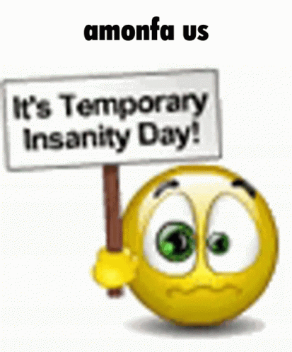 a blue ball with the words'it's temporary insaintry day '
