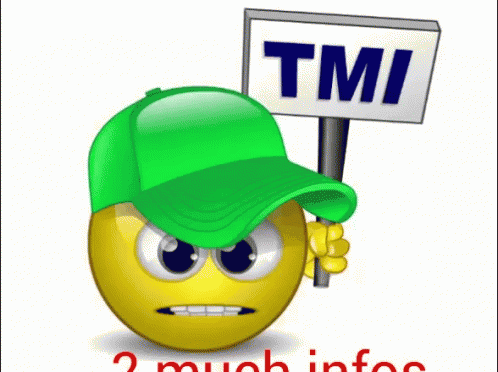 a blue ball with a green cap is holding a sign