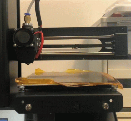 an image of a 3d printer with some sort of material