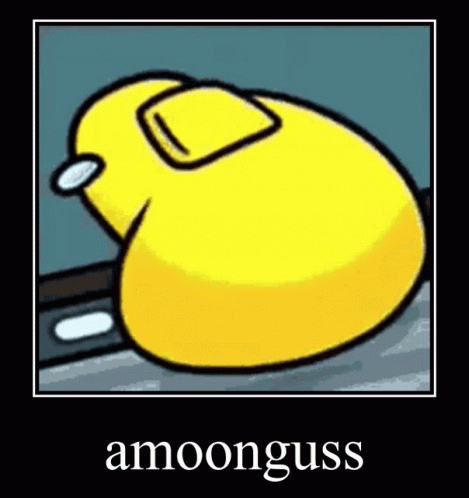 the caption reads, annoying the internet memes on an amongus mouse