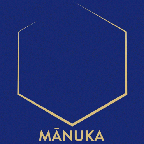 the word manuka with the shape of a pentagon