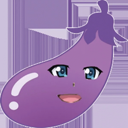 a purple eggplant is thinking about her future story